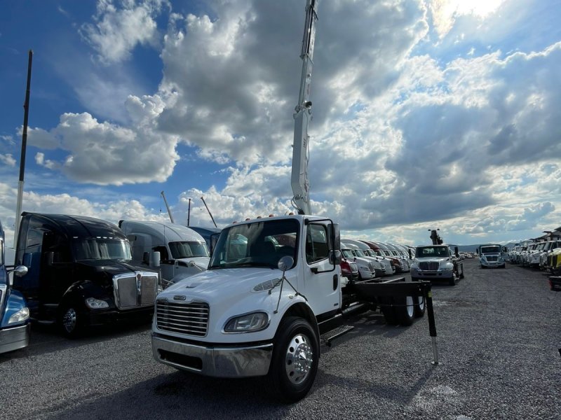 Camion chasis con grua tipo hiab